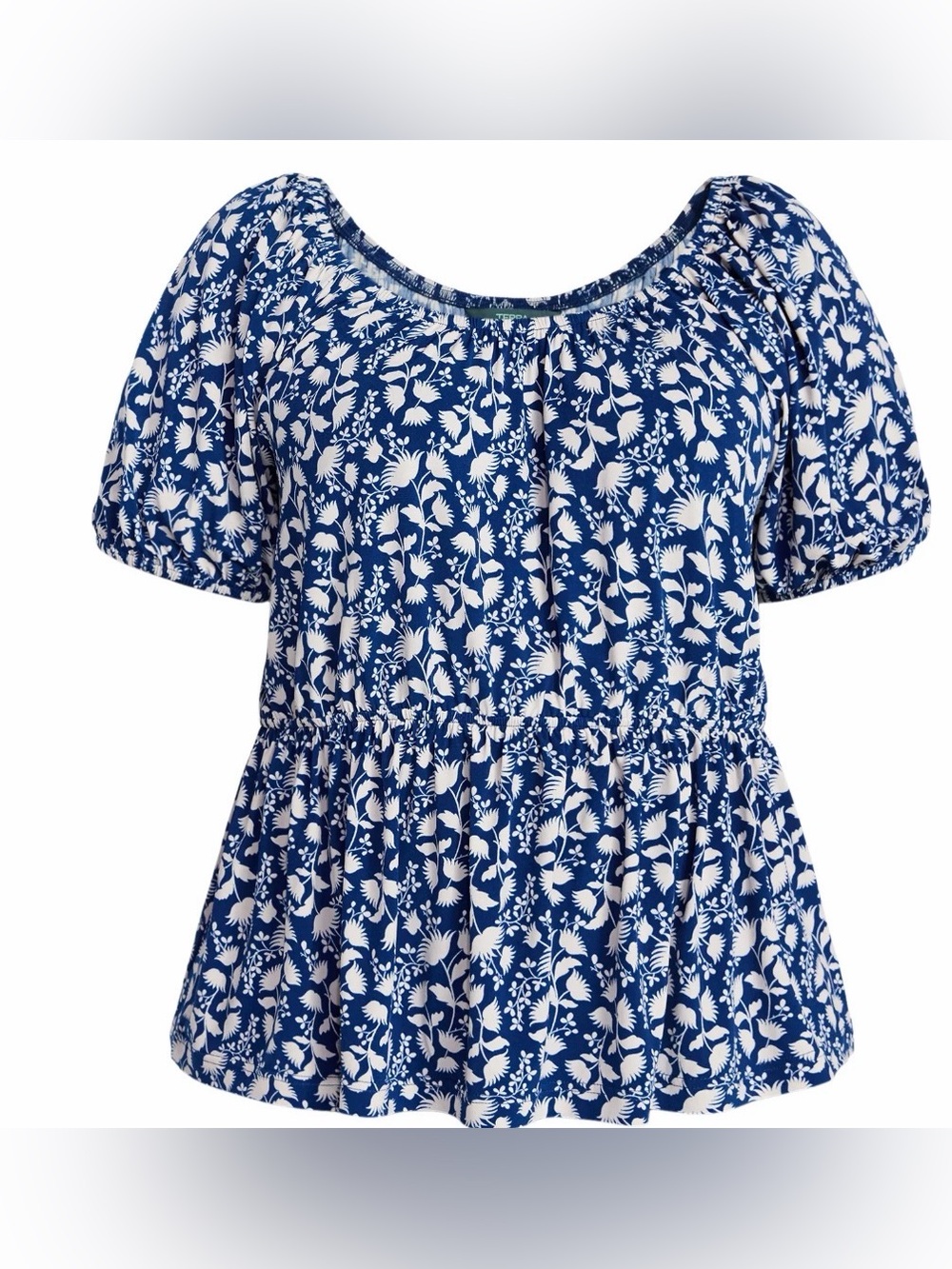 Terra & Sky Women's Peplum Top - Picture 5 of 5